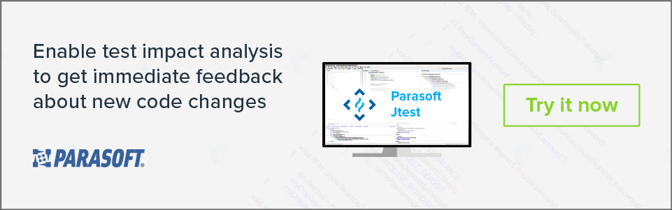 Enable test impact analysis to get immediate feedback about new code changes
