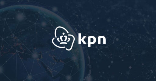 Image de la Terre avec superposition du logo KPN.