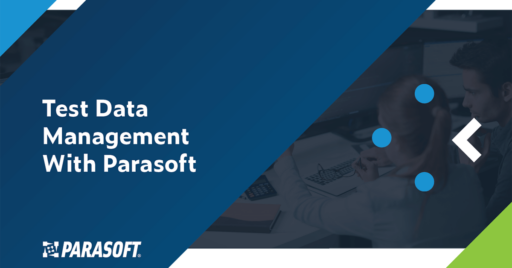 Testdatenmanagement mit Parasoft mit SOAtest-Logo rechts