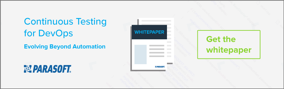 Continuous testing for DevOps - Evolving beyond automation