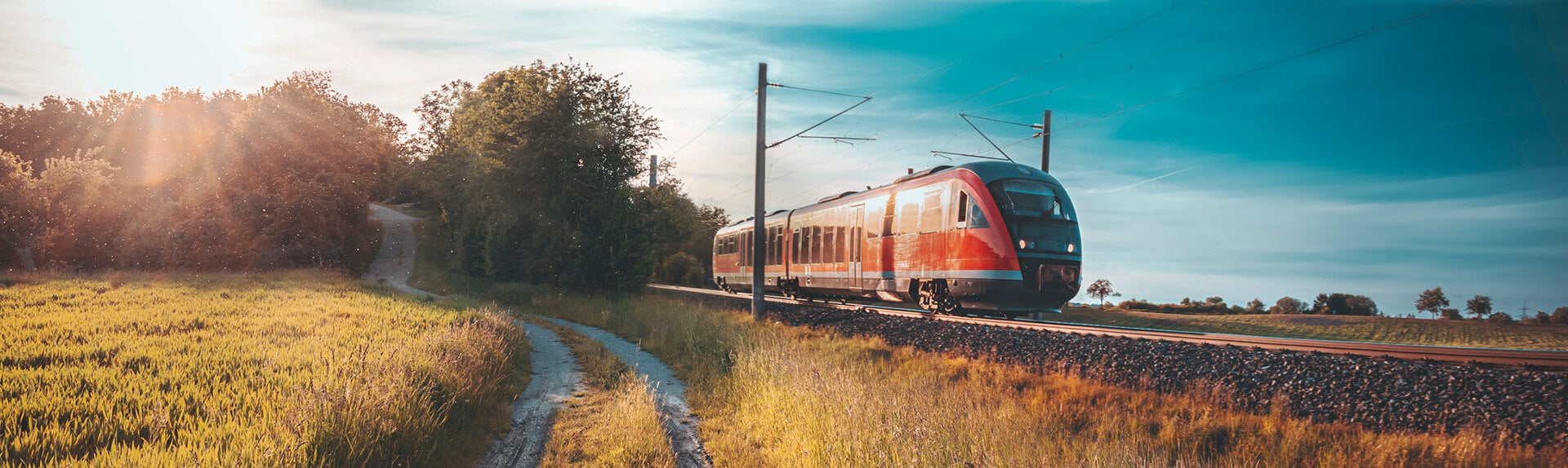 Graphique d'un train circulant sur la voie ferrée