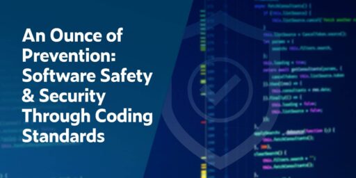 Image à droite du code avec l'emblème de sécurité dessus - An Ounce of Prevention: Software Safety & Security Through Coding Standards