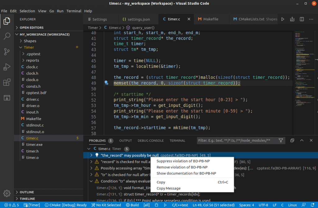 Getting Started With the Visual Studio Code Analysis Extension for C/C++