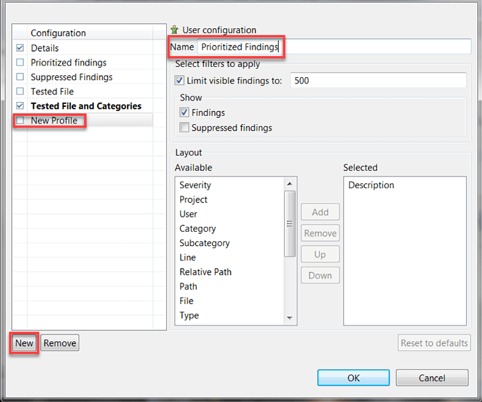 A screenshot showing custom test configuration settings inside the IDE.