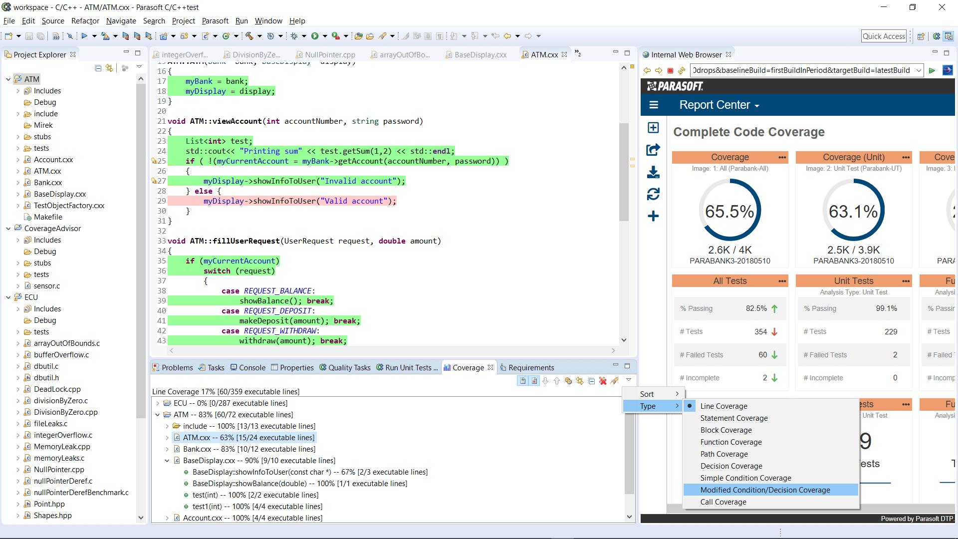 Structural Code Coverage Parasoft