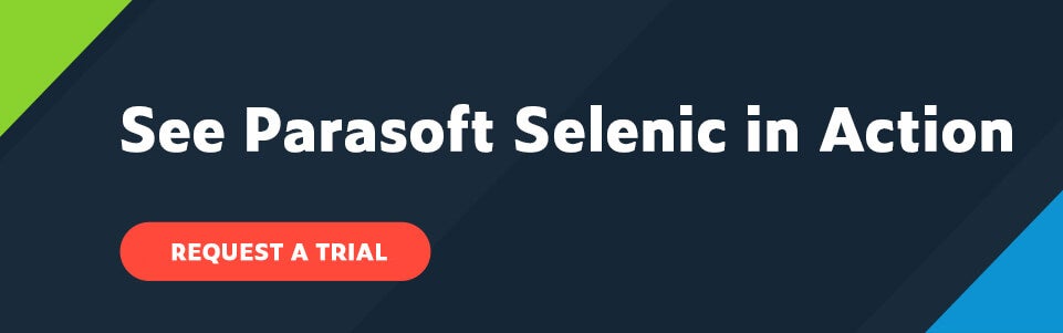 Demandez un essai de Parasoft Selenic 2020.2