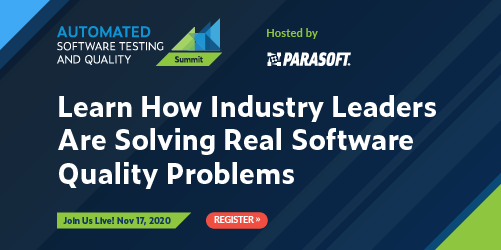 Parasoft Hosts Live Virtual Event on November 17:  Automated Software Testing & Quality Summit