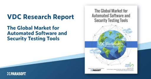 Informe de investigación de VDC: El mercado global de software automatizado y herramientas de prueba de seguridad con la imagen de la primera página del informe a la derecha