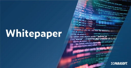 Whitepaper con imagen de líneas de código a la derecha