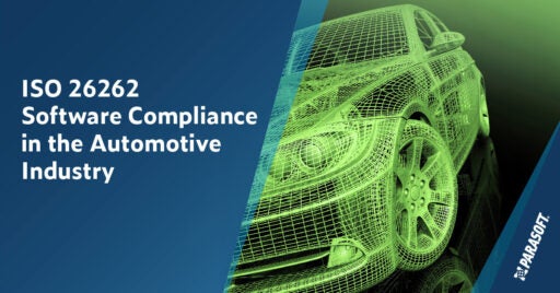 ISO 26262 Software Compliance in the Automotive Industry and car graphic on right