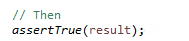 Screen capture of code showing an assertion