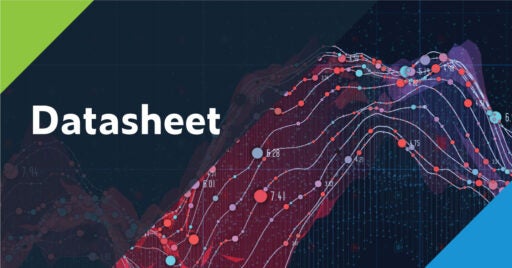 Datasheet with wave graph on the right
