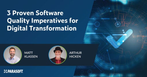 3 Proven Software Quality Imperatives for Digital Transformation with security graphic on right