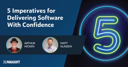 5 Imperatives for Delivering Software With Confidence with big number 5 on the right