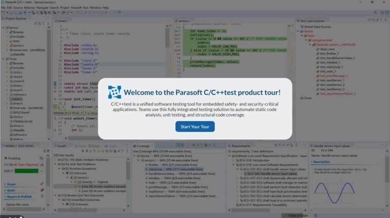 Cpptest Product Tour Image