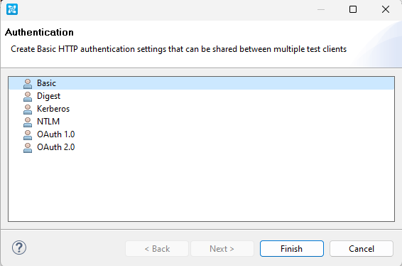 Captura de pantalla de Parasoft SOAtest que muestra una herramienta de autenticación de cliente GraphQL.