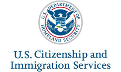 USDHS Logo der US-amerikanischen Staatsbürgerschafts- und Einwanderungsbehörde