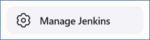 Screenshot of Manage Jenkins button