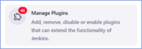 Screenshot showing Manage Plugins for Jenkins