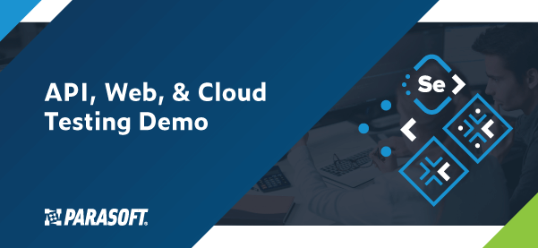 Texto de demostración de pruebas de aplicaciones web y en la nube con logotipos de productos a la derecha