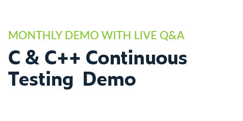 Monthly Demo with Live Q&A Heading. C & C Continuous Testing Demo