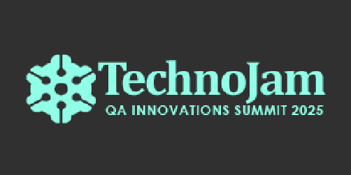 Event logo for TechnoJam QA Innovations Summit 2025