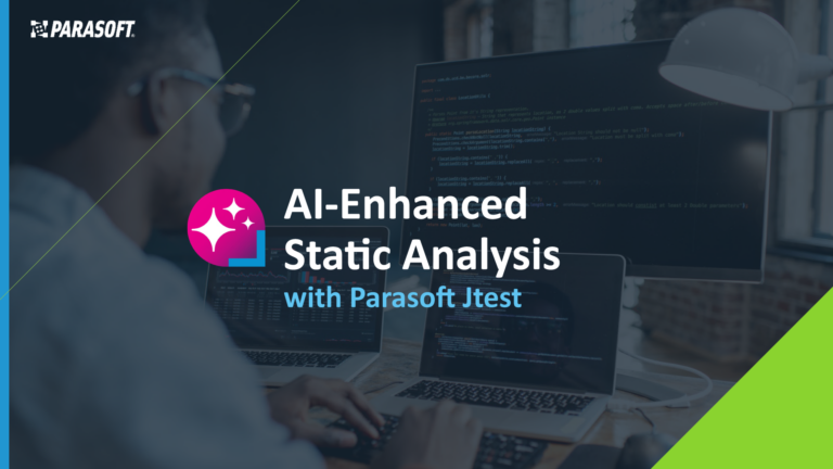 AI-Enhanced Static Analysis with Parasoft Jtest video title card