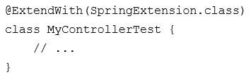 JUnit 5 test case with Spring extension