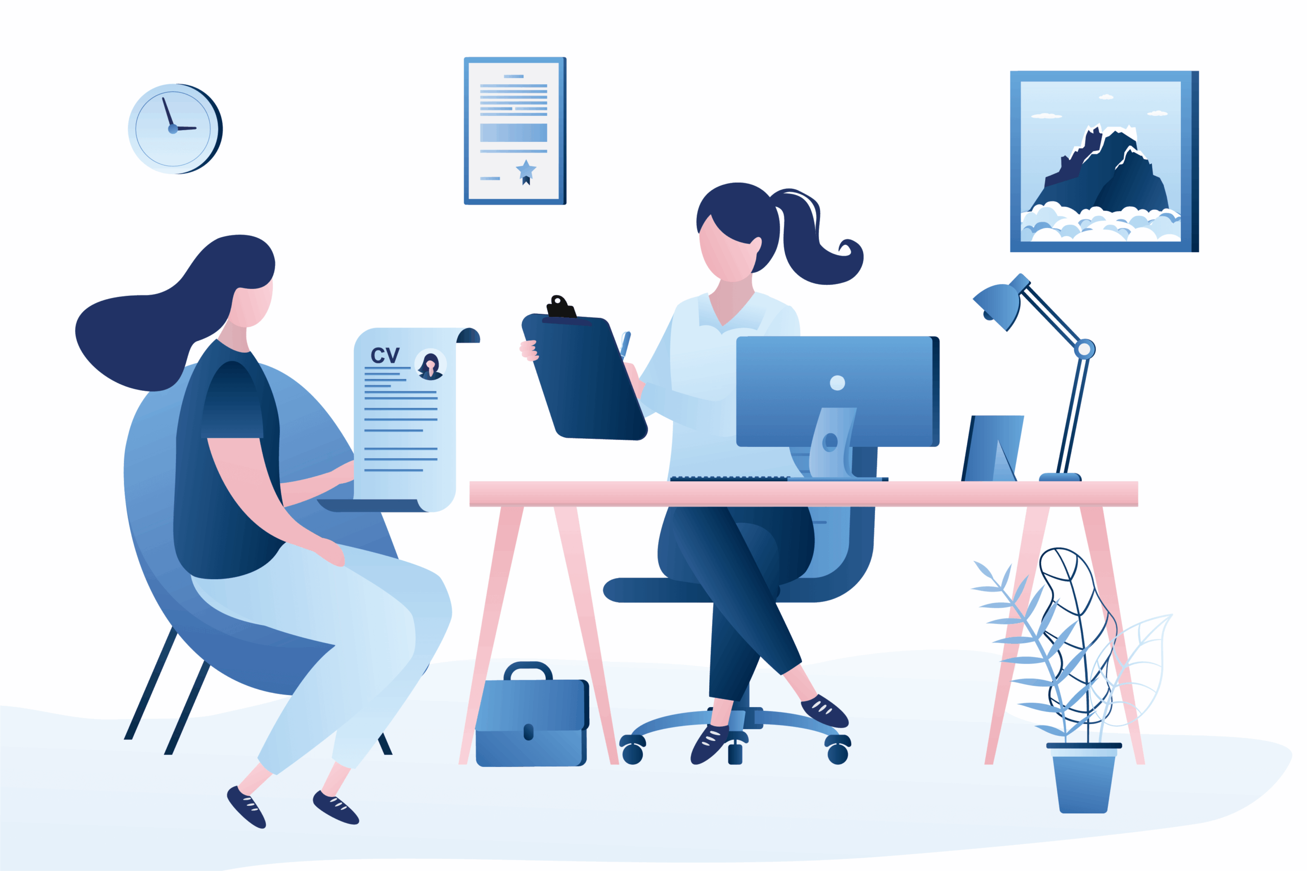 Art of someone going over quality assurance interview questions and answers. Art of someone going over quality assurance interview questions and answers.