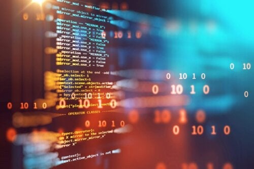 Code on a screen to test code quality with static and dynamic analysis. image showing code on a screen with some of it popping off the screen with a 3D effect