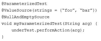 Parameterized tests in JUnit 5