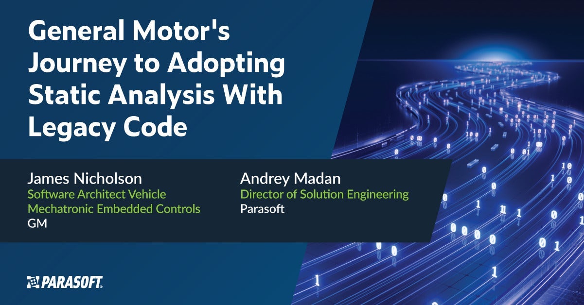 General Motor's Journey to Adopting Static Analysis With a Legacy